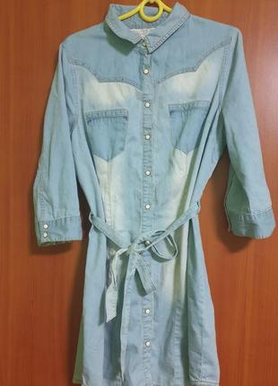 Легкое коттоновое платье, качество 100%.