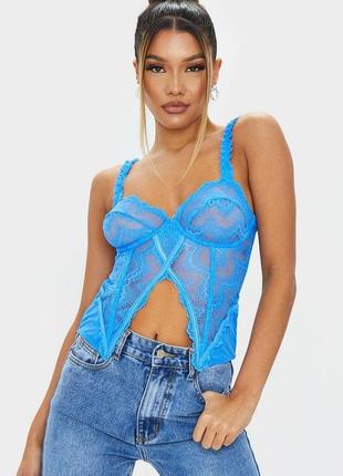 Красивенный бра-корсет от prettylittlething🩵