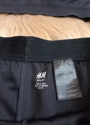 Черные широкие шорты h&amp;m4 фото