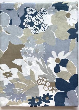 Двоспальне простирадло 180 * 215 см з квітами, тм "тиротекс"