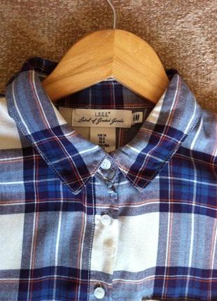 Рубашка в клетку h&m 4