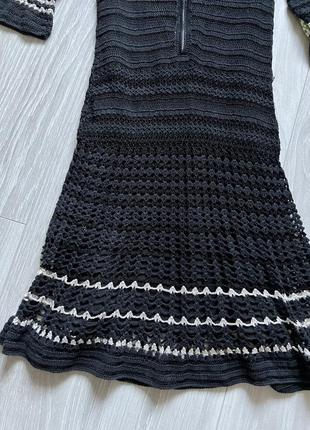 Крутое вязаное платье laren millen2 фото