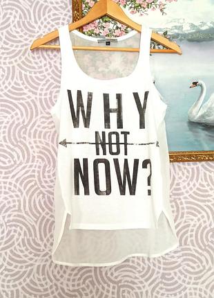 Новая белая майка bershka