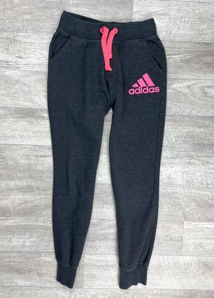 Adidas штаны xs размер женские на мажете флисовые серые оригинал1 фото
