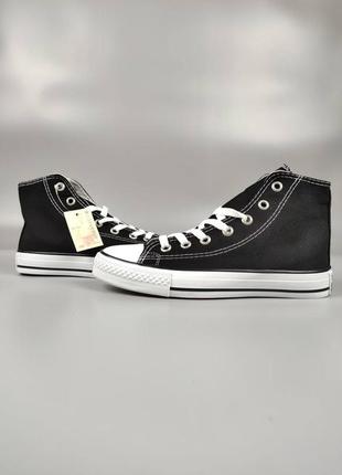 Converse all star hi black5 фото