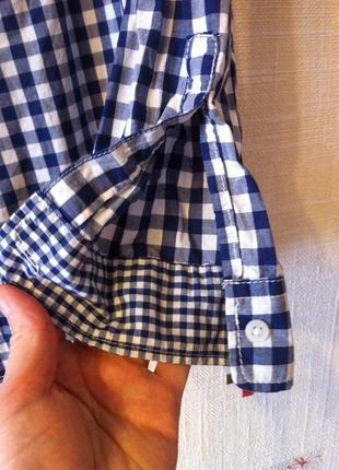Рубашка в клетку h&m 3