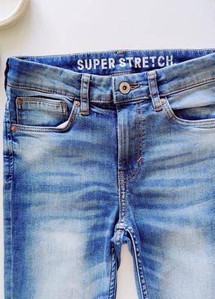 Голубые стрейчевые джинсы артикул: 163902 фото