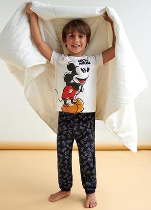 8-9 лет 128-134 см новый фирменный пижамный комплект пижама мальчишку mickey mouse sinsay