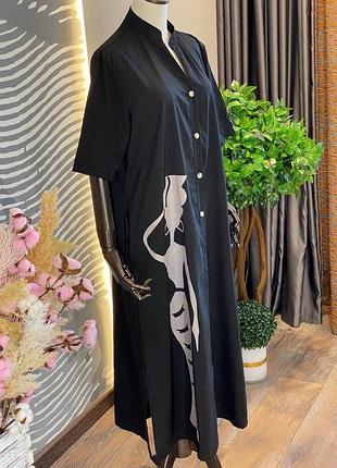 Дизайнерское невесомое платье бохо с царицей нефертити от yijia lee.