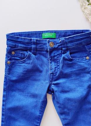Голубые срейчевые джинсы артикул: 163382 фото