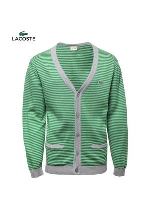 Мужская премиальная кофта кардиган lacoste оригинал [ xl 6 ]