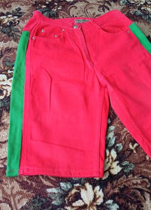 Женская одежда/ джинсовые шорты красные/ 44/46 размер2 фото