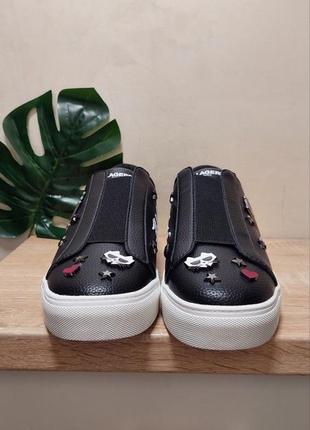 Кеди кеды кроссовки кросівки karl lagerfeld шкіряні кожанные 37, 38, 39, 41-41.5 р. оригинал8 фото