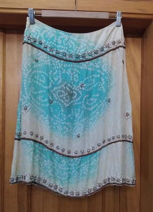 Спідниця шовкова,  шовк 💯 бісер, від day birger et mikkelsen