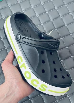 Crocs bayaband clog кроксы женские мужские унисекс черные крокс2 фото