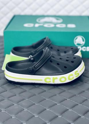 Crocs bayaband clog кроксы женские мужские унисекс черные крокс1 фото