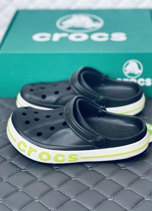 Crocs bayaband clog кроксы женские мужские унисекс черные крокс4 фото