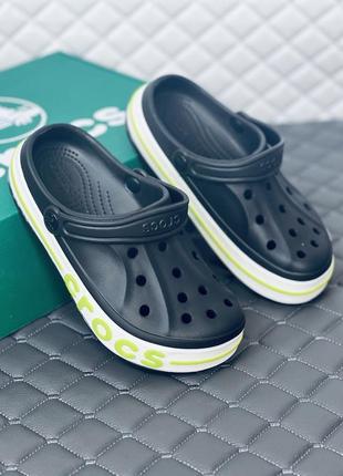 Crocs bayaband clog кроксы женские мужские унисекс черные крокс6 фото