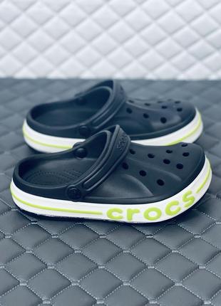 Crocs bayaband clog кроксы женские мужские унисекс черные крокс8 фото