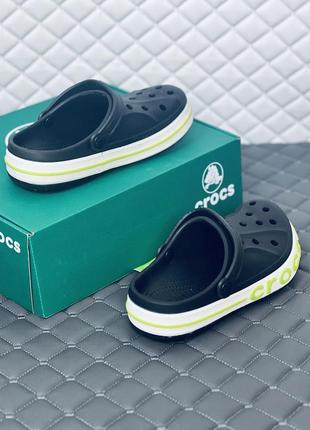 Crocs bayaband clog кроксы женские мужские унисекс черные крокс9 фото