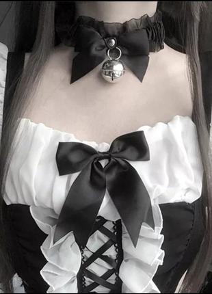 Мереживний чокер дзвіночок в стилі аніме для фотосесії