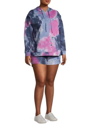 Silverwear tie-dye тай-дай костюм худи и шорты2 фото