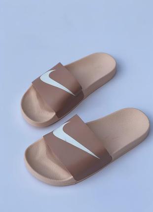 Шльопанці slippers nike peach