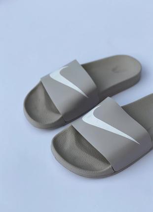 Шльопанці slippers nike grey2 фото