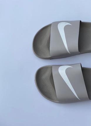 Шльопанці slippers nike grey4 фото