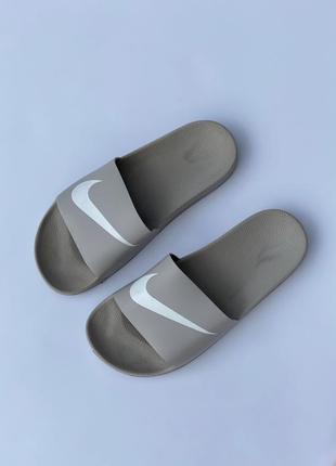 Шлепанцы slippers nike grey