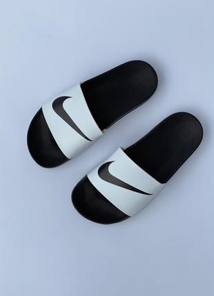 Шлепанцы slippers nike black strip