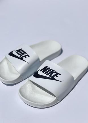 Шльопанці slippers nike dot white