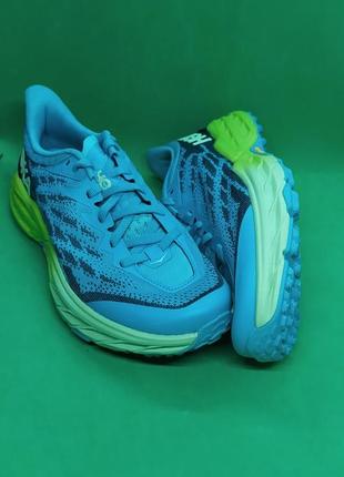 Кросівки для бігу hoka one one speedgoat 5 blue green (1123158-csgg) оригінал2 фото