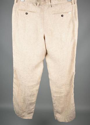 Marks &amp; spencer чоловічі штани штани лляні світлі в стилі old money літні розмір 34 l6 фото