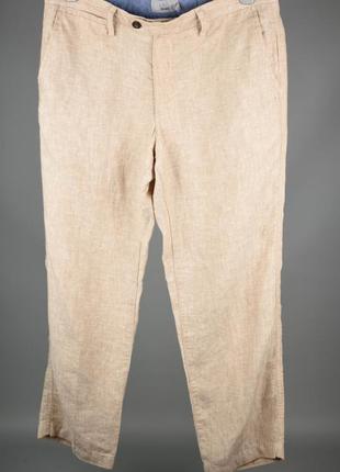 Marks &amp; spencer чоловічі штани штани лляні світлі в стилі old money літні розмір 34 l5 фото