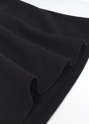 Сукні з пір'ям на рукавах італія m/l ошатне чорне8 фото