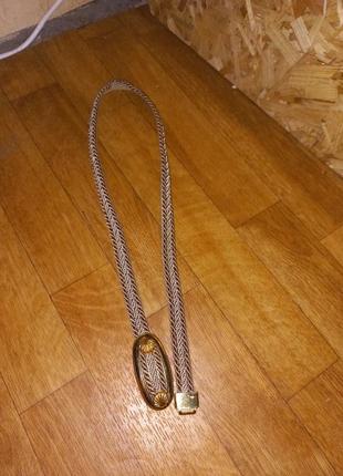 Винтажный плетёный пояс