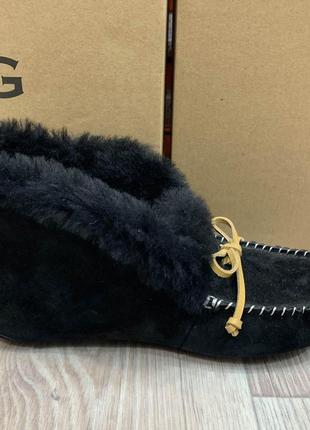 Мокасины ugg угг australia alena dayk black. код 100682 фото