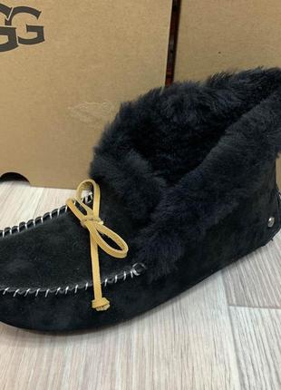 Мокасины ugg угг australia alena dayk black. код 100681 фото