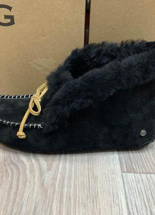 Мокасины ugg угг australia alena dayk black. код 100684 фото