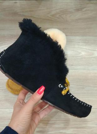 Мокасины ugg угг australia alena dayk black. код 100685 фото