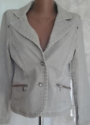 Стильный джинсовый пиджак раз.38