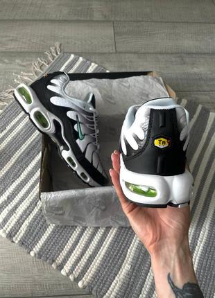 Nike air max plus tn white black mint green