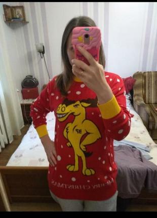 Веселий новорічний светр для любителів спорту і зсж🙌