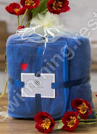 Подарочный набор полотенец из микрофибры баня + лицо  сердечки5 фото