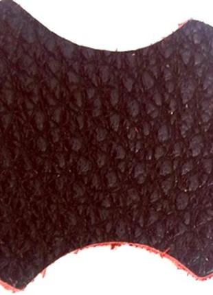 Женская объёмная сумка из натуральной кожи марсала с чёрными ручками6 фото