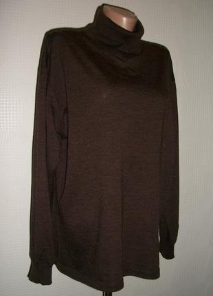 Шерстяной 100% свитер, гольф из полированной шерсти мaselli, размер l,xl,xxl4 фото