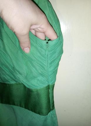 Чудесное,натуральное:хлопок-шёлк,платье с пышной юбкой,большого размера,monsoon7 фото