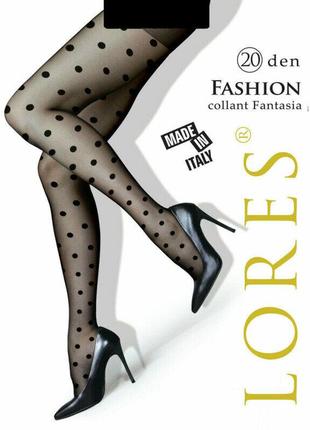 Колготки в горошок lores "fashion" 20 den