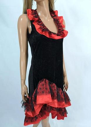 Платье карнавальное, красно черное fashion for fun